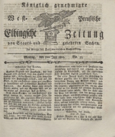 Elbingsche Zeitung, No. 53 Montag, 5 Juli 1802
