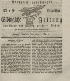Elbingsche Zeitung, No. 55 Montag, 12 Juli 1802