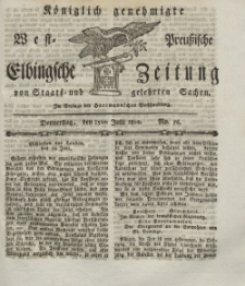 Elbingsche Zeitung, No. 56 Donnerstag, 15 Juli 1802