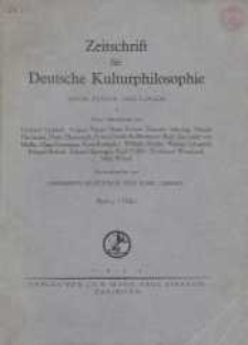 Zeitschrift für Deutsche Kulturphilosophie, 1943, Bd. 9, H. 2-3