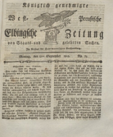 Elbingsche Zeitung, No. 73 Montag, 13 September 1802