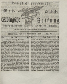 Elbingsche Zeitung, No. 78 Donnerstag, 30 September 1802