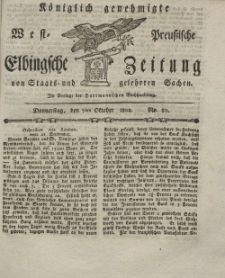 Elbingsche Zeitung, No. 80 Donnerstag, 7 Oktober 1802