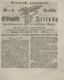 Elbingsche Zeitung, No. 81 Montag, 11 Oktober 1802