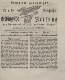 Elbingsche Zeitung, No. 82 Donnerstag, 14 Oktober 1802