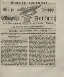 Elbingsche Zeitung, No. 84 Donnerstag, 21 Oktober 1802