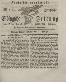 Elbingsche Zeitung, No. 85 Montag, 25 Oktober 1802