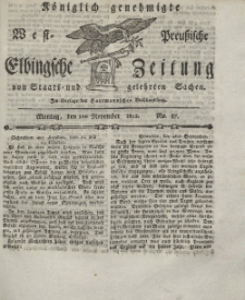 Elbingsche Zeitung, No. 87 Montag, 1 November 1802