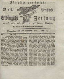 Elbingsche Zeitung, No. 94 Donnerstag, 25 November 1802