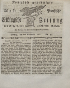 Elbingsche Zeitung, No. 97 Montag, 6 Dezember 1802