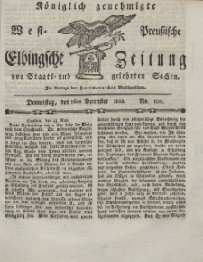 Elbingsche Zeitung, No. 100 Donnerstag, 16 Dezember 1802