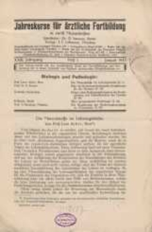 Jahreskurse für ärztliche Fortbildung, XXIII. Jahrgang, 1932, H. 1-12