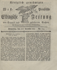 Elbingsche Zeitung, No. 105 Freitag, 31 Dezember 1802