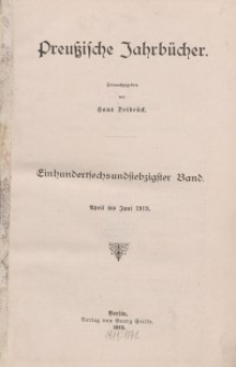 Preußische Jahrbücher, 1919, Bd 176.