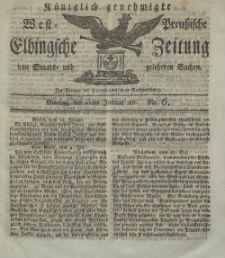 Elbingsche Zeitung, No. 6 Montag, 21 Januar 1811