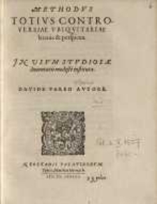 Methodus Totius Controversiae Ubiquitariae brevis et perspicua...