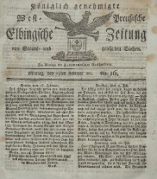 Elbingsche Zeitung, No. 16 Montag, 25 Februar 1811