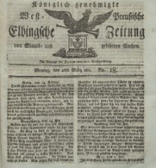 Elbingsche Zeitung, No. 18 Montag, 4 März 1811