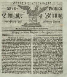 Elbingsche Zeitung, No. 20 Montag, 11 März 1811