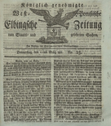 Elbingsche Zeitung, No. 23 Donnerstag, 21 März 1811