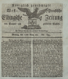 Elbingsche Zeitung, No. 24 Montag, 25 März 1811