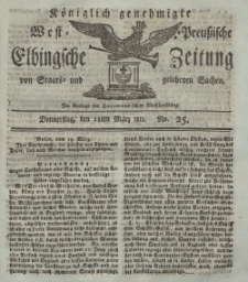 Elbingsche Zeitung, No. 25 Donnerstag, 28 März 1811