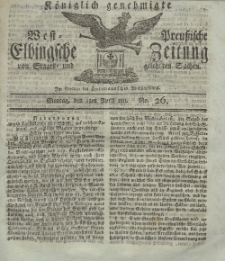 Elbingsche Zeitung, No. 26 Montag, 1 April 1811