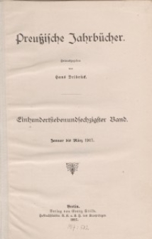 Preußische Jahrbücher, 1917, Bd 167.