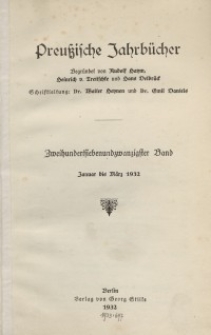 Preußische Jahrbücher, 1932, Bd 227/228.