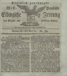 Elbingsche Zeitung, No. 38 Montag, 13 Mai 1811