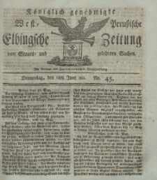 Elbingsche Zeitung, No. 45 Donnerstag, 6 Juni 1811