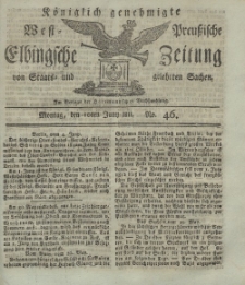 Elbingsche Zeitung, No. 46 Montag, 10 Juni 1811