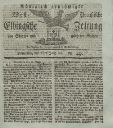 Elbingsche Zeitung, No. 49 Donnerstag, 20 Juni 1811