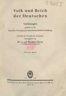 Volk und Reich. Politische Monatshefte für das junge Deutschland, 1929, Bd. 2.