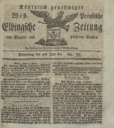 Elbingsche Zeitung, No. 53 Donnerstag, 4 Juli 1811