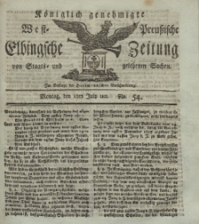 Elbingsche Zeitung, No. 54 Montag, 8 Juli 1811