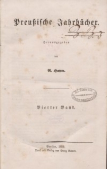 Preußische Jahrbücher, 1859, Bd 4.