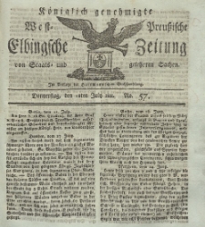 Elbingsche Zeitung, No. 57 Donnerstag, 18 Juli 1811