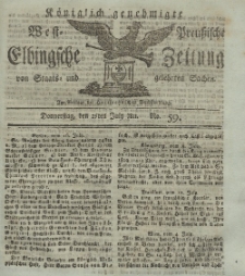 Elbingsche Zeitung, No. 59 Donnerstag, 25 Juli 1811