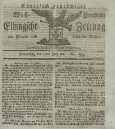 Elbingsche Zeitung, No. 59 Donnerstag, 25 Juli 1811