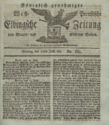 Elbingsche Zeitung, No. 60 Montag, 29 Juli 1811