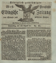 Elbingsche Zeitung, No. 61 Donnnerstag, 1 August 1811