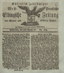 Elbingsche Zeitung, No. 63 Donnnerstag, 8 August 1811