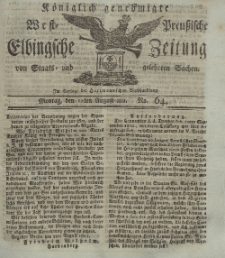 Elbingsche Zeitung, No. 64 Montag, 12 August 1811