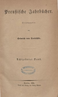 Preußische Jahrbücher, 1866, Bd 18.