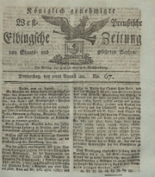 Elbingsche Zeitung, No. 67 Donnnerstag, 22 August 1811