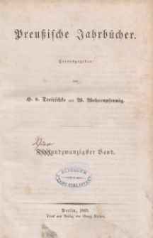 Preußische Jahrbücher, 1869, Bd 24.