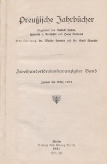 Preußische Jahrbücher, 1931, Bd 223/224.