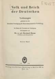 Volk und Reich. Politische Monatshefte für das junge Deutschland, 1929, Bd. 3.