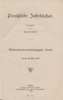 Preußische Jahrbücher, 1916, Bd 163.